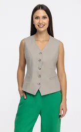 Жилет FASHION CENTRE Л-4042 песочный