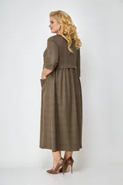 Платье Michel Chic арт. 2062/1 коричн клетка