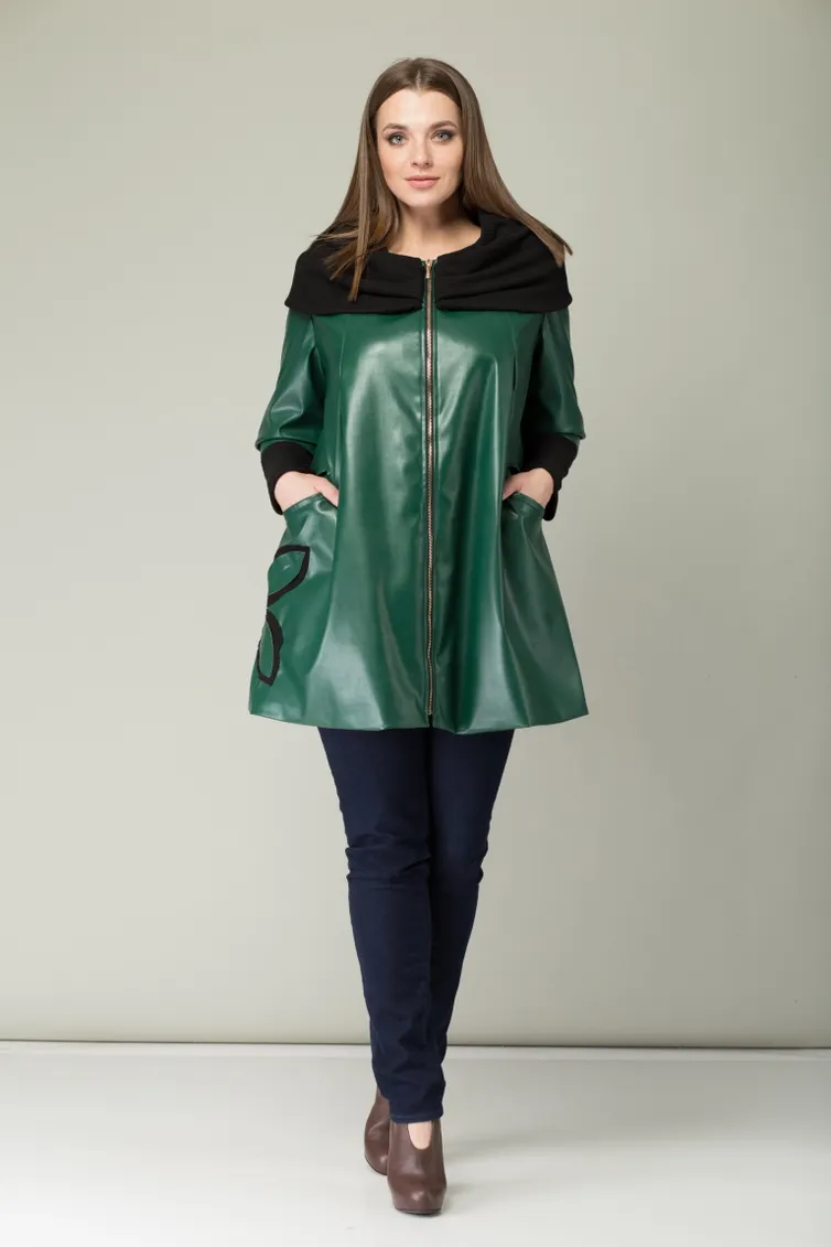 Пальто Michel Chic арт. 343 изумруд