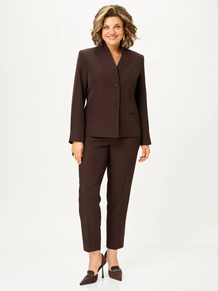 Suit Vilena-fashion #1177 shokolad
