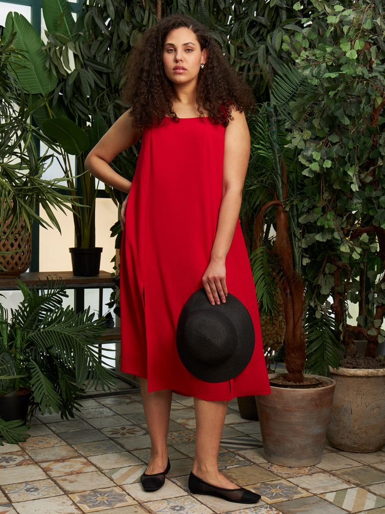 Платье DORA plus арт. 0332-1c красный