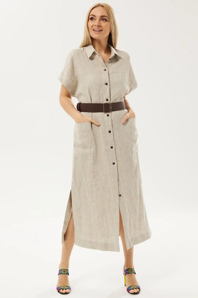 Sukienka Ma Cherie #4103 naturalnyj