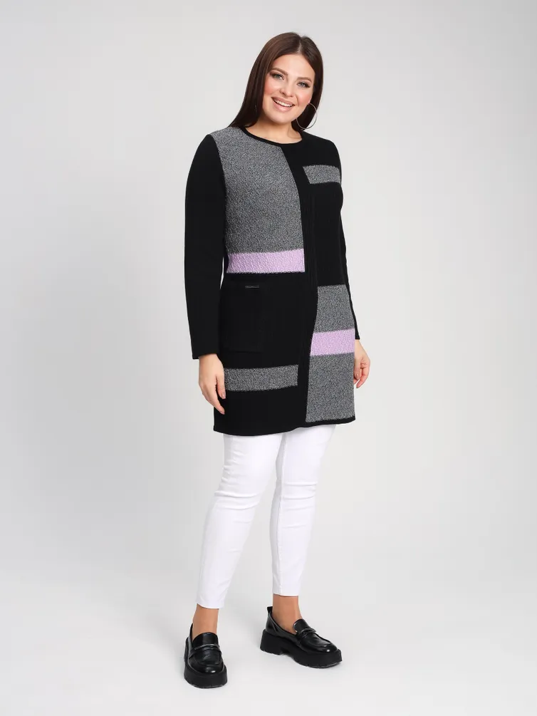 Jumper BONADI #1899 chernyj-lilovyj