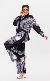 Trousers Anelli Laurel 1514.2 mramornye bryuki