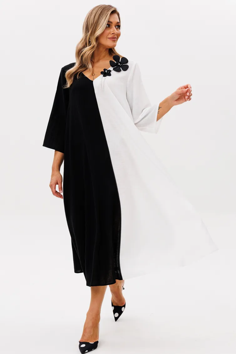 Dress Anastasia #1243 plate cherno-belyj