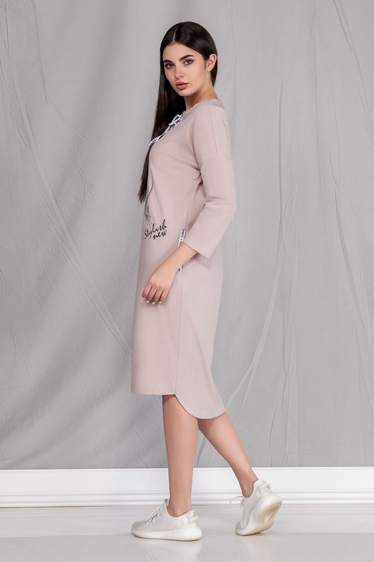 Dress Ivelta plus #1706 bezhevyj
