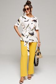 Комплект Beautiful & Free арт. 6144 абстракция+горчица