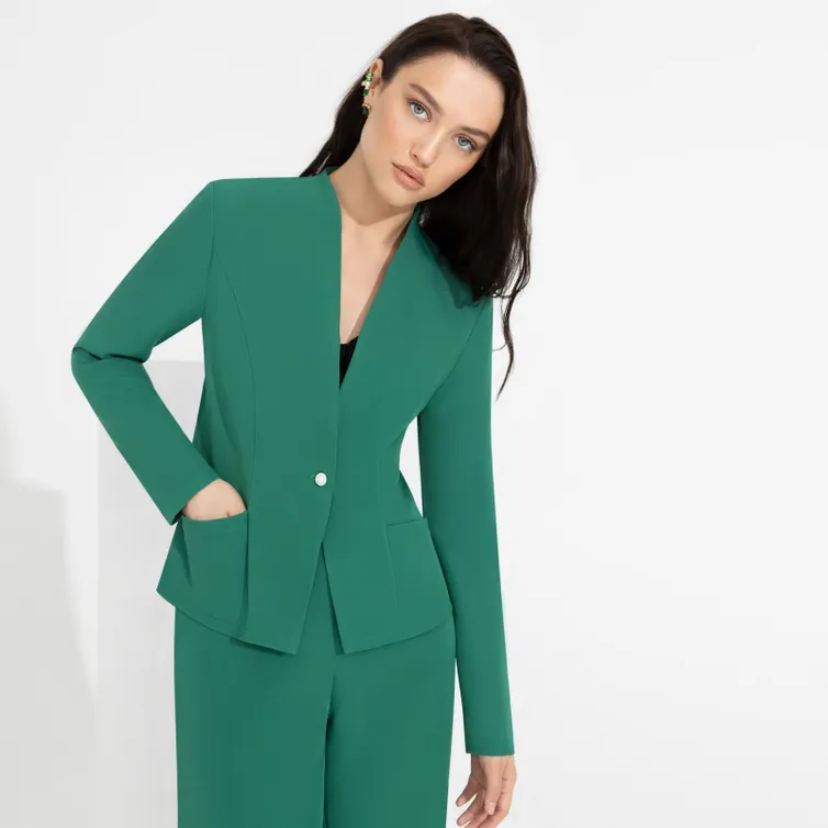 Żakiet CHARUTTI #Modnaya elegantnost (green mist)