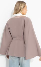 Жакет CHARUTTI Яркий эффект (вереск, с поясом)