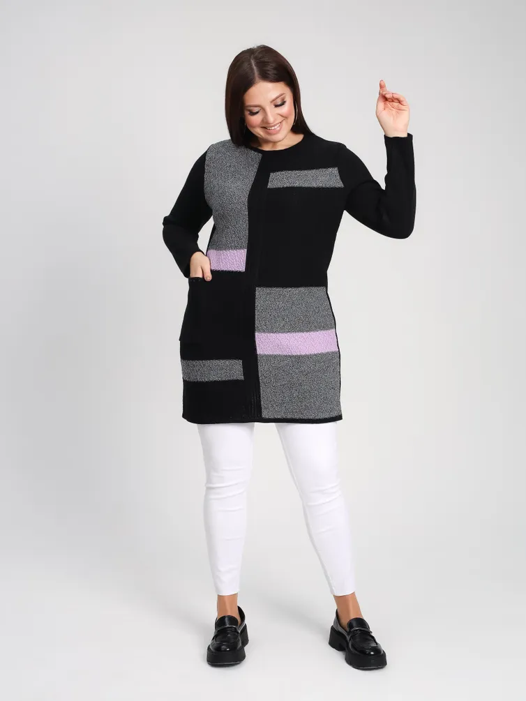 Jumper BONADI #1899 chernyj-lilovyj