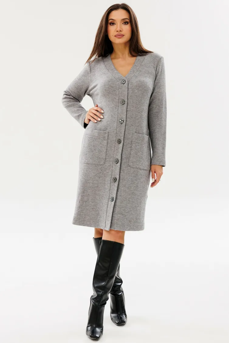 Dress Ma Cherie #4071 seryj melanzh