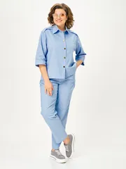 Suit Vilena-fashion #1158 goluboj