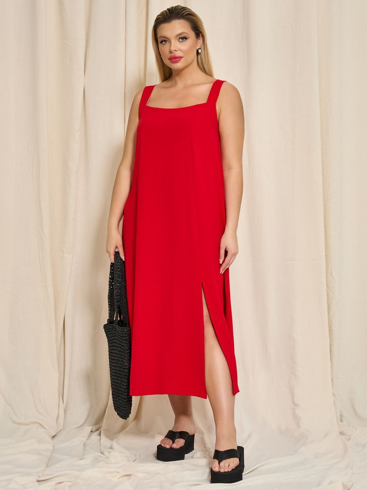 Платье DORA plus арт. 0332-1c красный