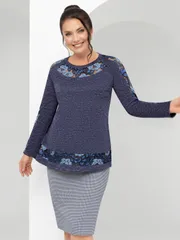 Bluzki, tuniki CHARUTTI #Nepovtorimyj sharm (indigo)