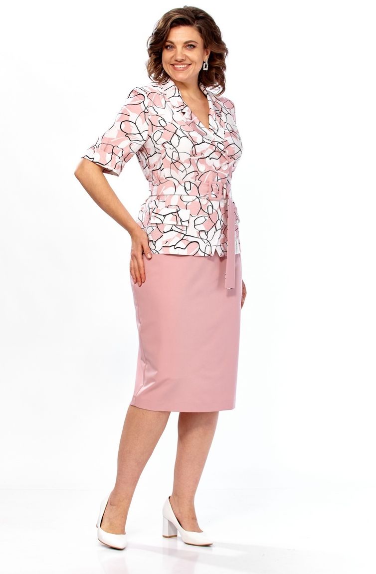 Костюм Milora арт. 1361 розовый + цветы