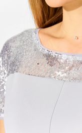 Платье LAIKONY L-114 светло-серый