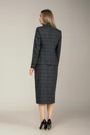 Skirt MARIKA #344-1 t.seraya v kletku