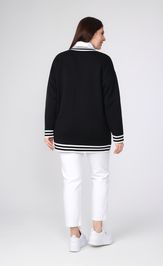 Кардиган BONADI 1884 черно-белый