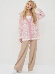 Кардиган Newvay арт. 7242-14122 орхидея/мол