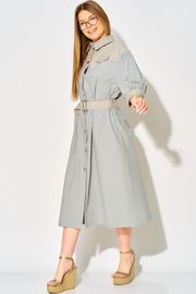 Sukienka LAIKONY #L-434 sero-goluboj