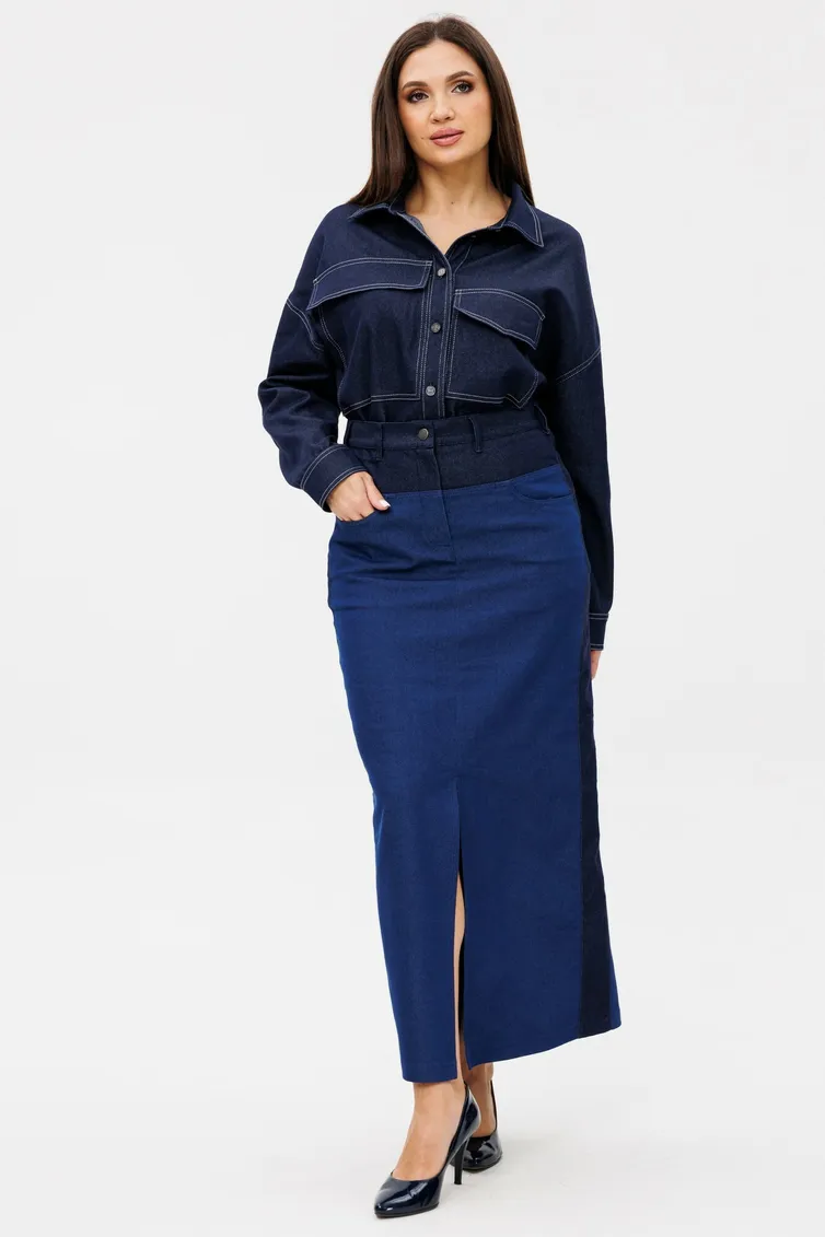 Skirt Ma Cherie #2076 sinij