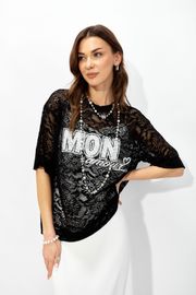 Блуза Люше арт. 4351 черный