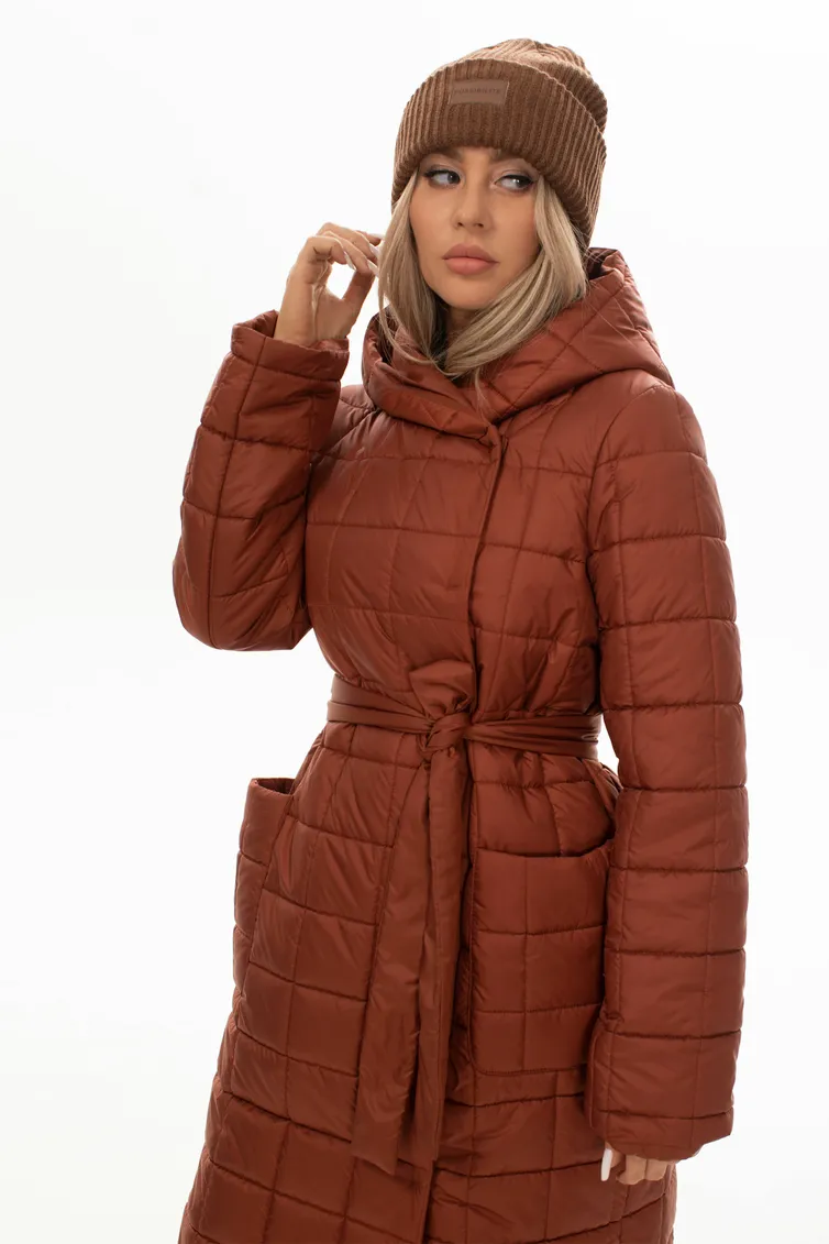 Coat Golden Valley #7145 korichnevyj