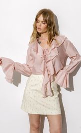 Блуза Pirs 6561 пудровый