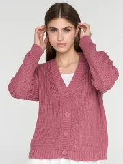 Sweter Newvay #7242-14128 t.pudra