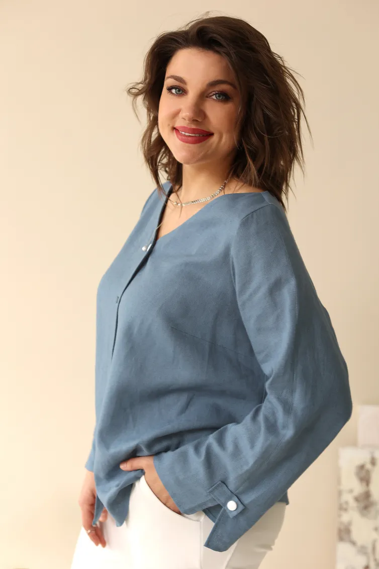 Блуза BegiModa арт. 4041 джинс