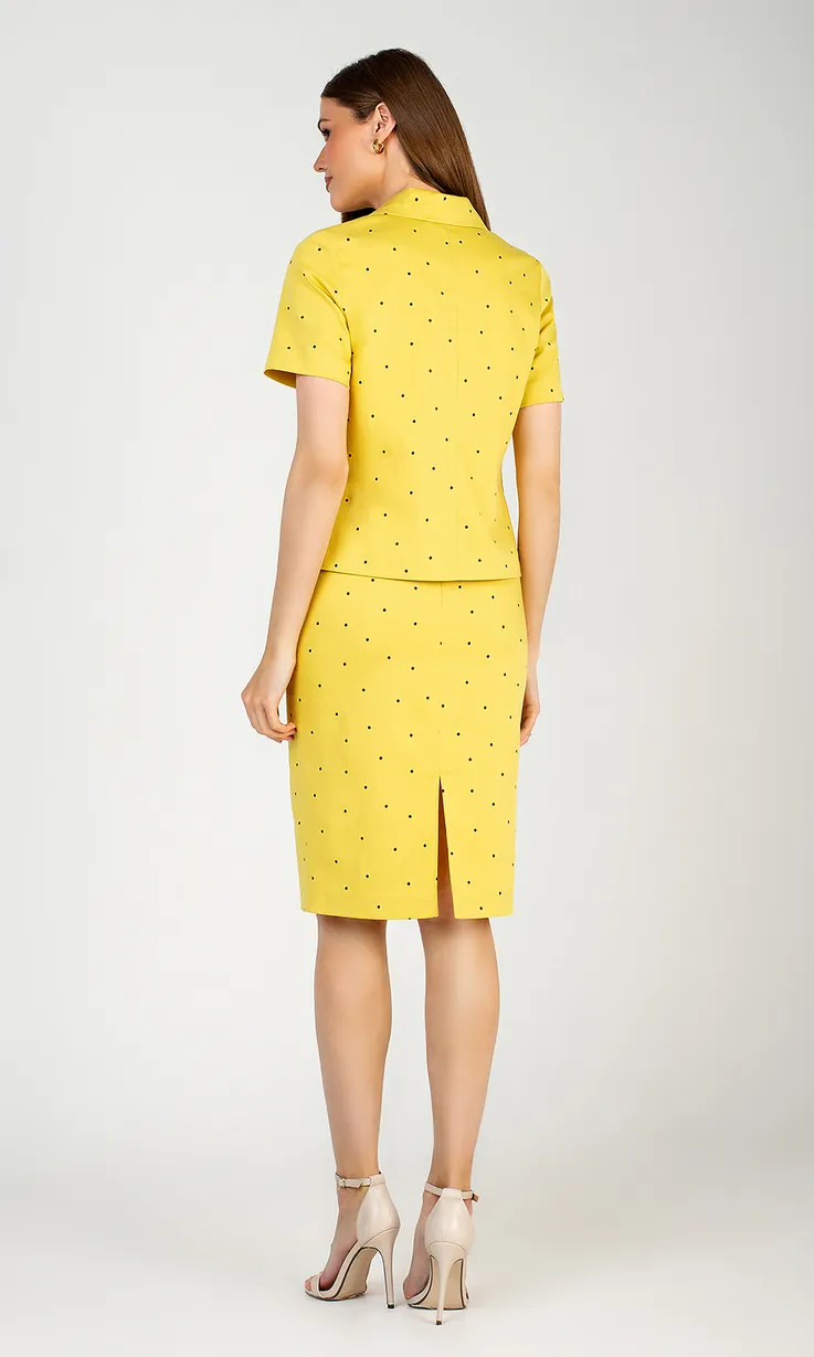 Костюм MARIKA арт. 461 желтый в горох