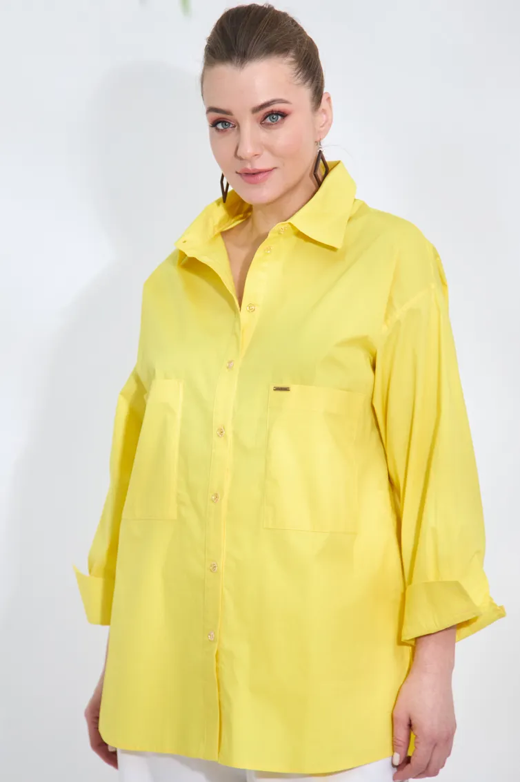 Koszula SOVA #11078 zhelt