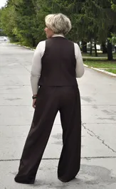 Waistcoat NOVITA 1482 korichnevyj