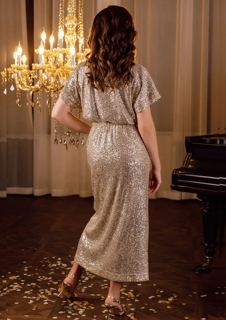 Sukienka Jolie #16477 zolotoj