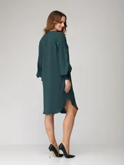 Sukienka SandyNA #130118 sero-zelenyj