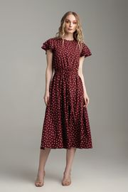 Dress MARIKA #421 bordo