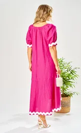 Платье Ava fashion М-212 фуксия