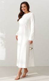 Sukienka Alta Moda 1055 belyj