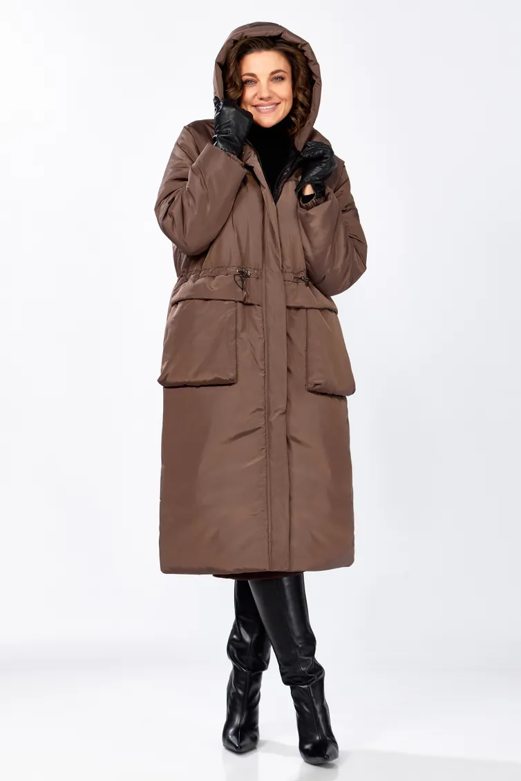 Płaszcz LS #8295 shokolad