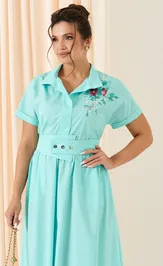Sukienka PND 81084 biryuzovyj