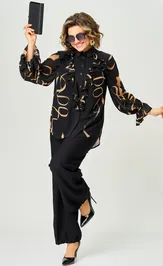 Blouse EVA GRANT 9019 print lenty