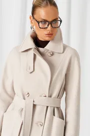 Coat Beautiful & Free #9029 molochnyj