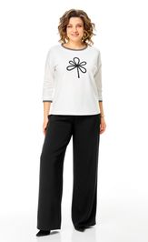 Блузки, туники Rumoda 2261 дл. р. молочный-черный