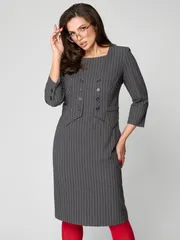 Sukienka Michelle Style #1204 sv.grafit