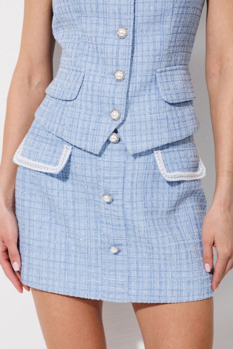 Юбка V&N fashion арт. 1105_голубой