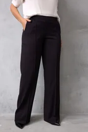 Брюки BegiModa арт. 6079 чёрный баклажан