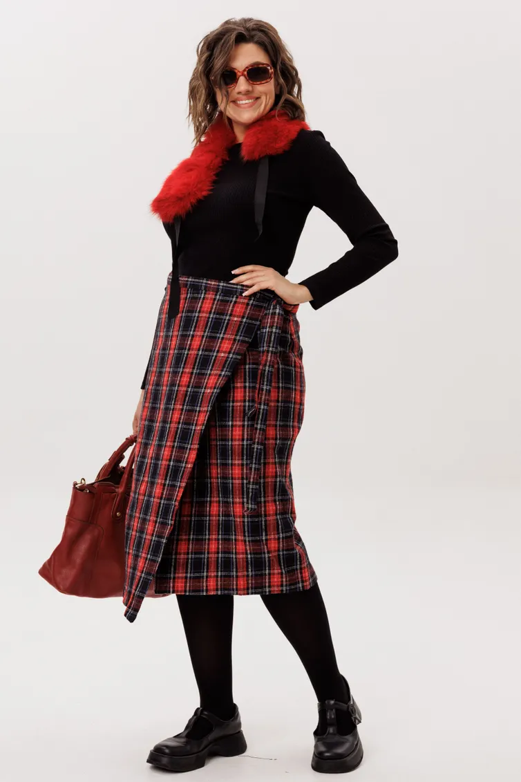Skirt Anelli Laurel #1776 Shotlandskaya roza