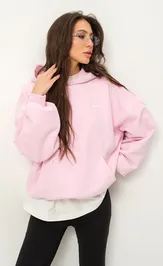 Bluza Z Kapturem Pirs 6500 rozovyj