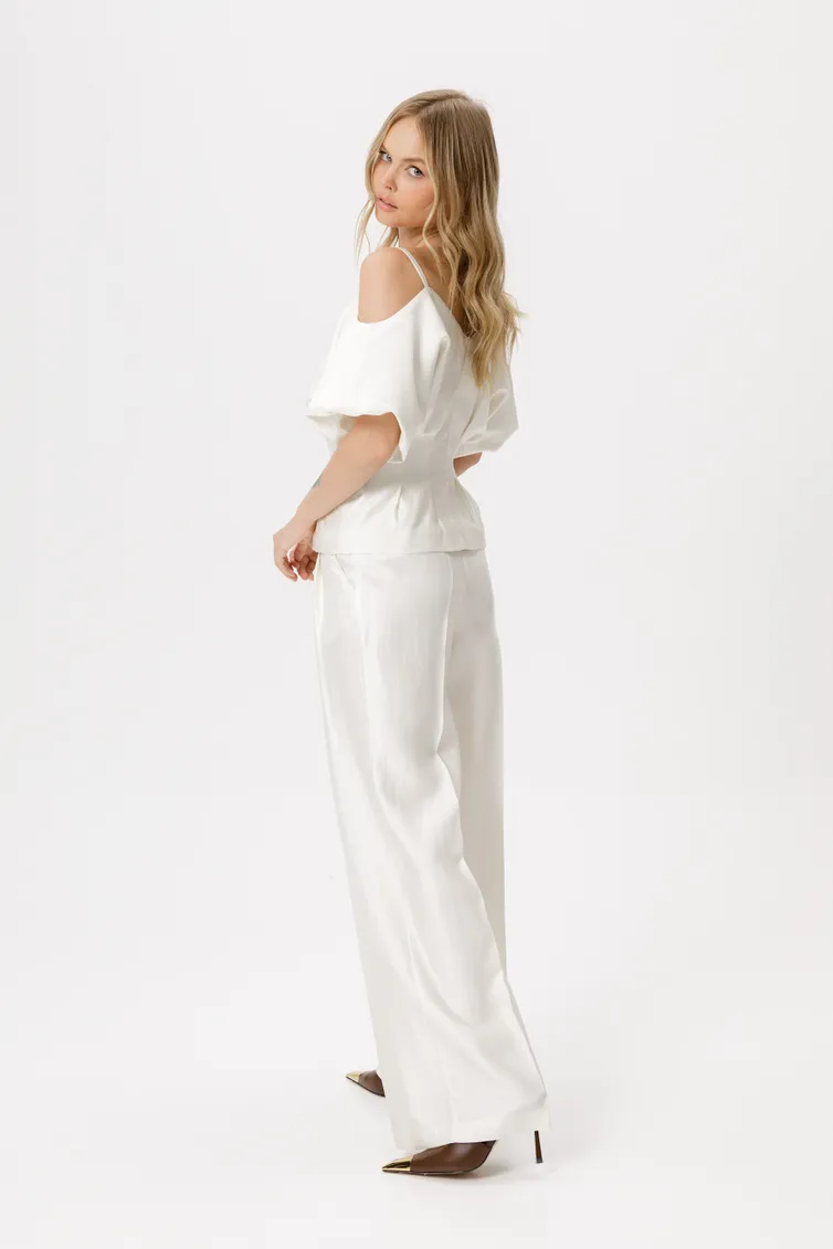 Trousers Pirs #6419 molochnyj