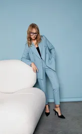 Костюм Pirs 0635 серо-бирюзовый